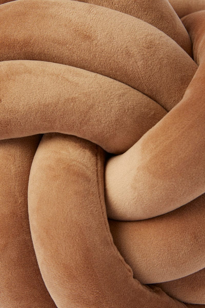 Beige Knot Cushion