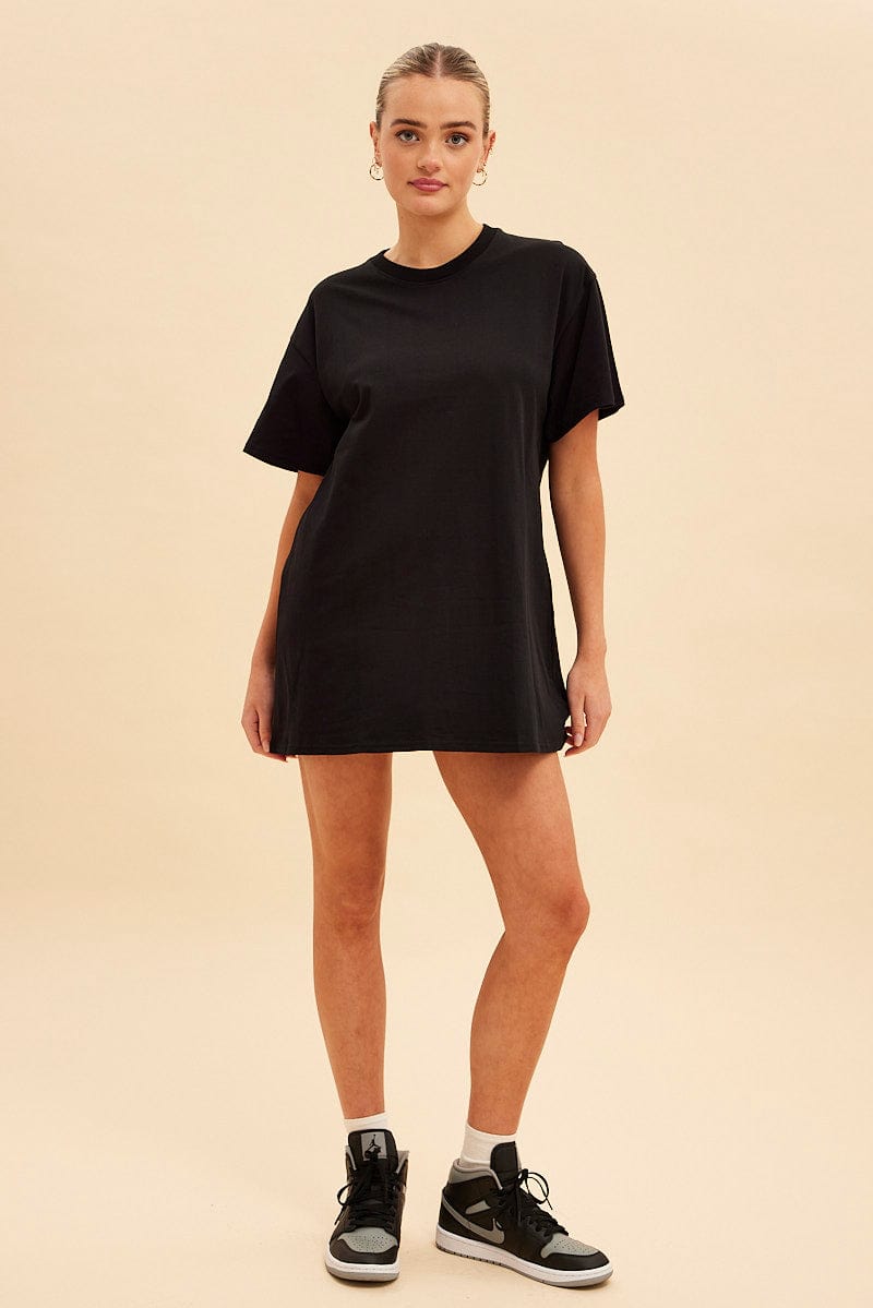 Black Jamie Oversized T-Shirt Dress