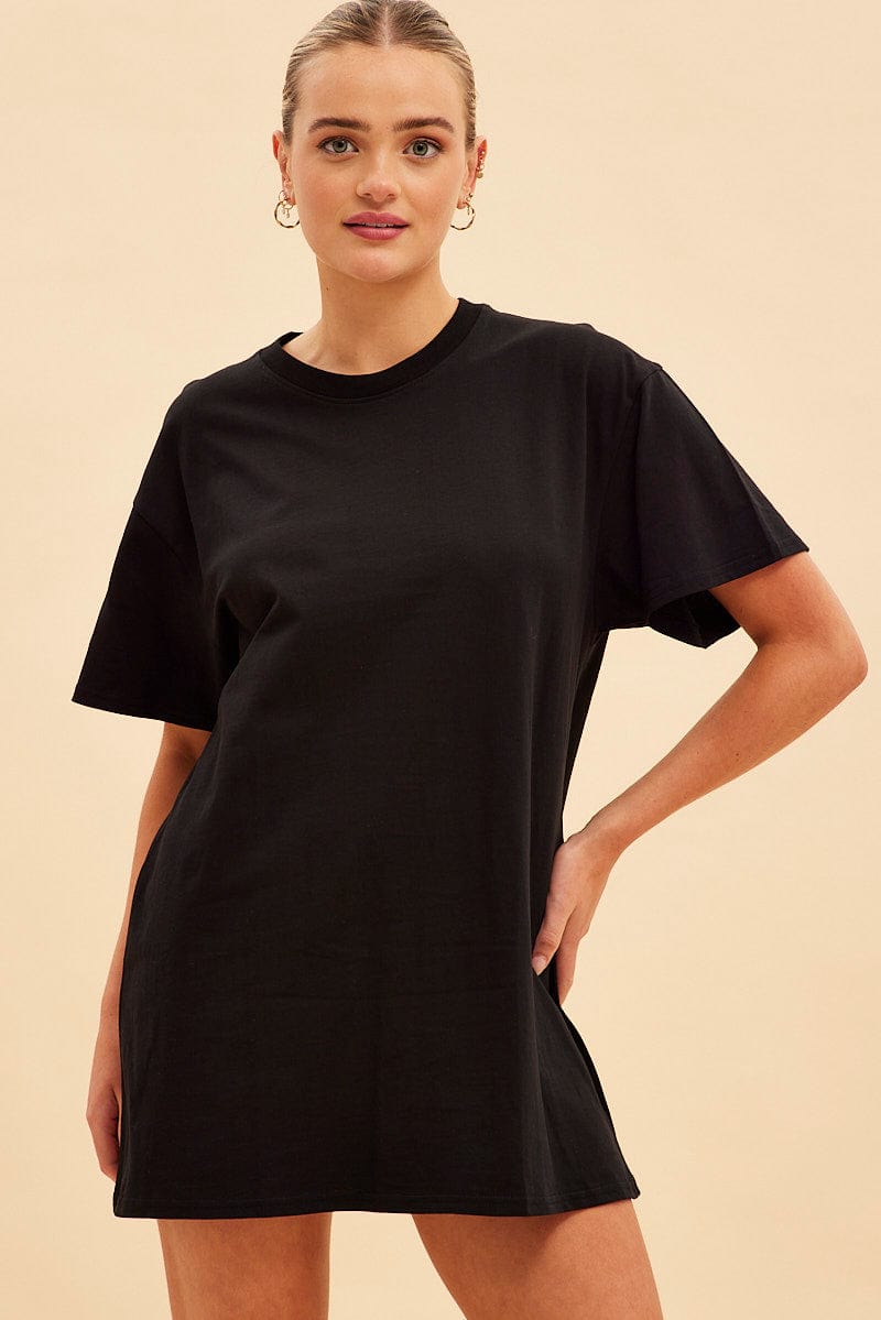 Black Jamie Oversized T-Shirt Dress