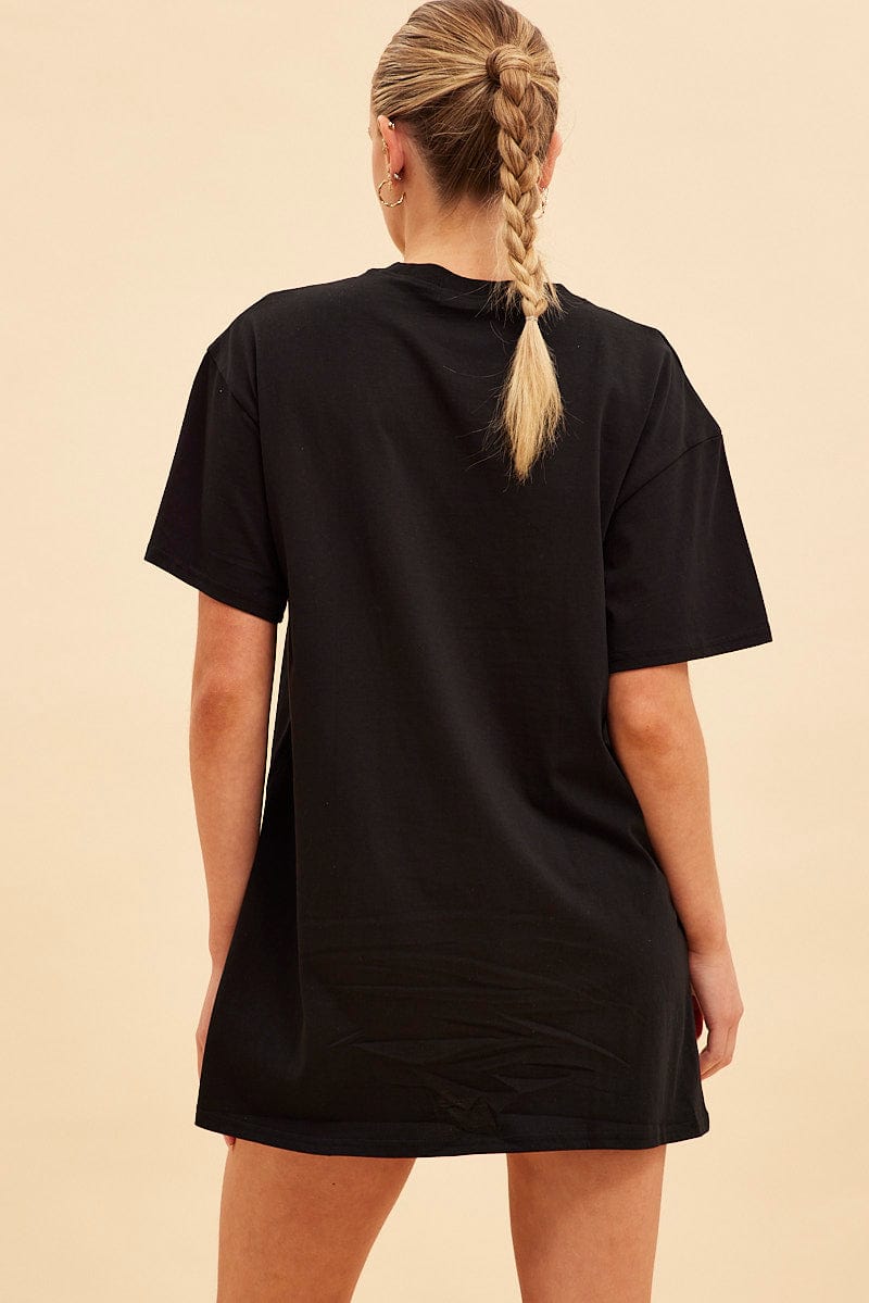 Black Jamie Oversized T-Shirt Dress