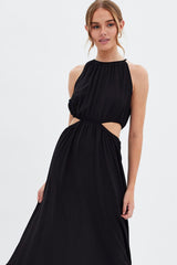 Black Cutout Maxi Dress