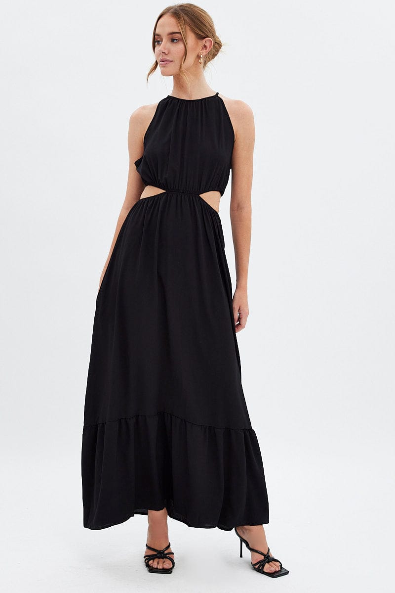 Black Cutout Maxi Dress