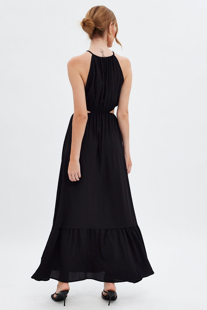 Black Cutout Maxi Dress