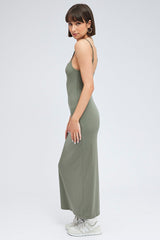 Green Supersoft Slim Fit Maxi Dress