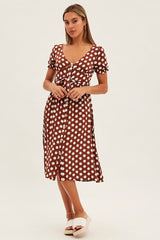 Polka Dot Midi Dress