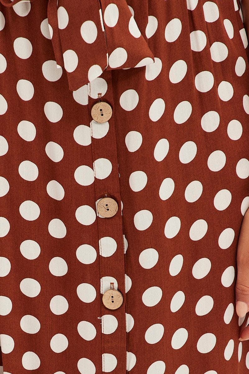 Polka Dot Midi Dress