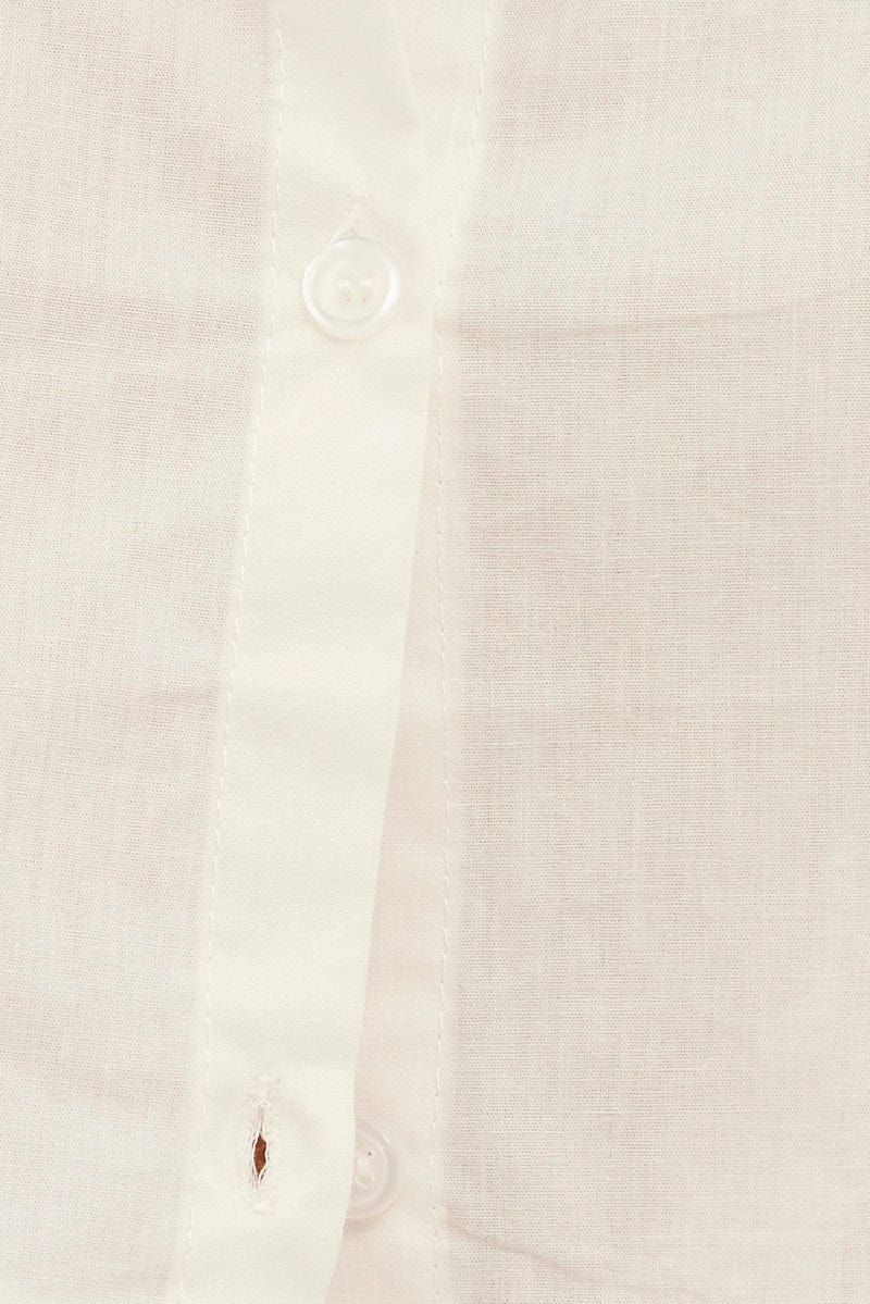 White Shirt Collar Long Sleeve