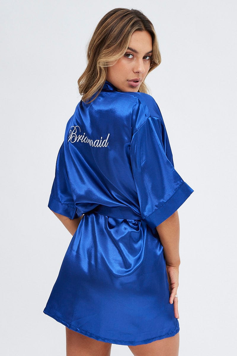 Blue Bridesmaid Nightgown