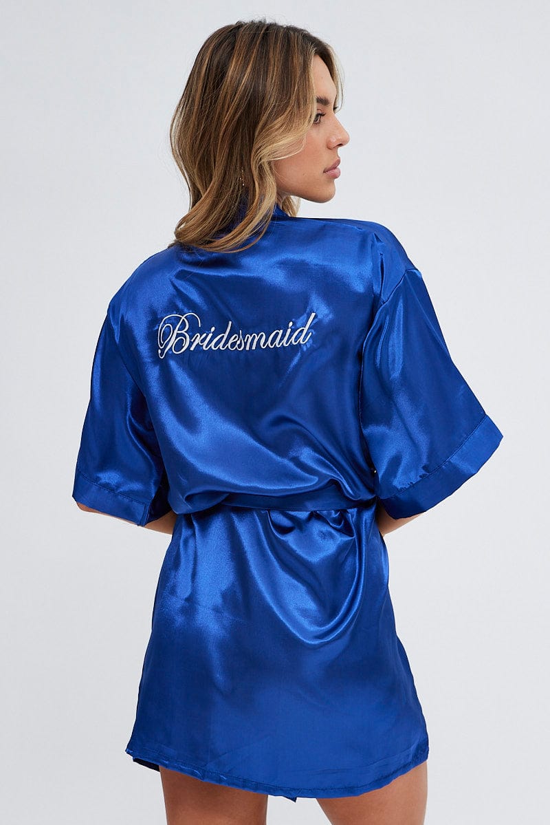 Blue Bridesmaid Nightgown