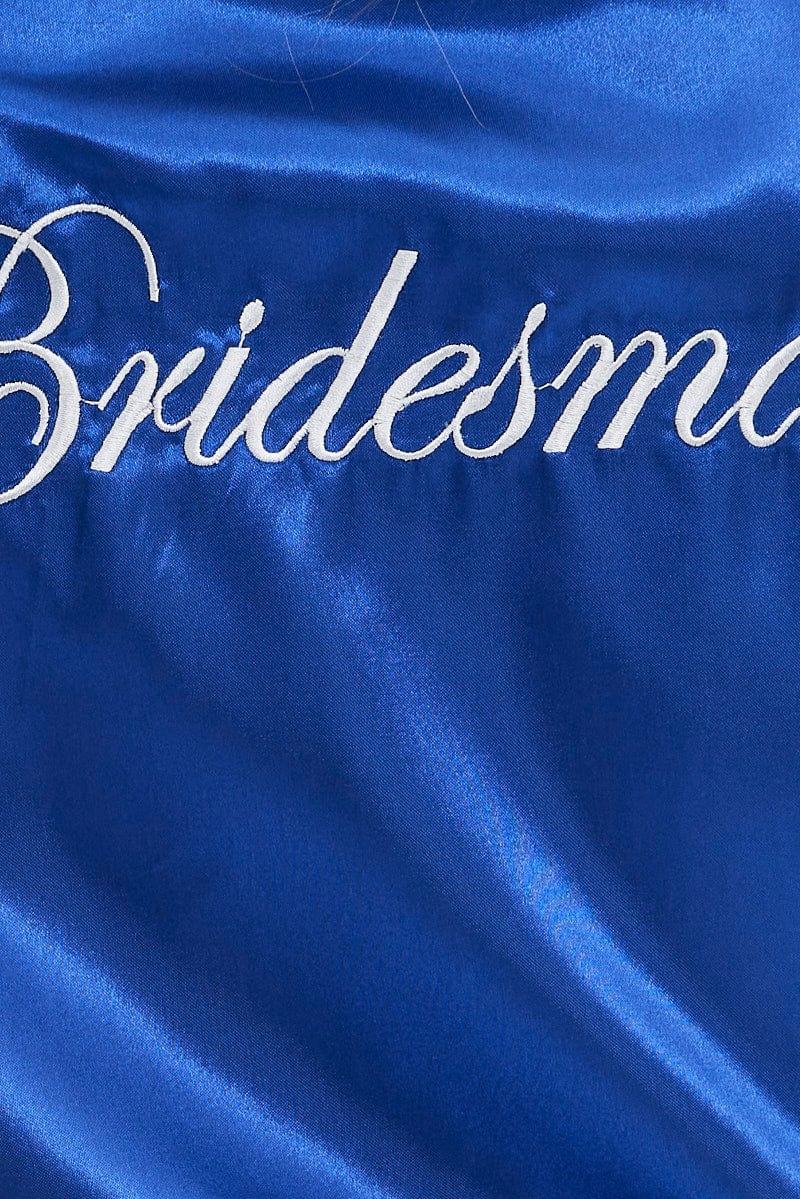 Blue Bridesmaid Nightgown