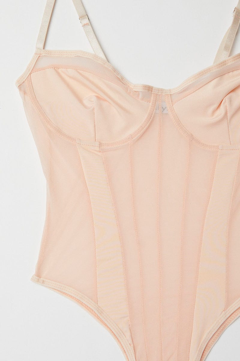 Pink One Piece Bodysuit